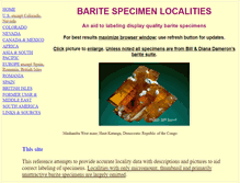 Tablet Screenshot of baritespecimenlocalities.org